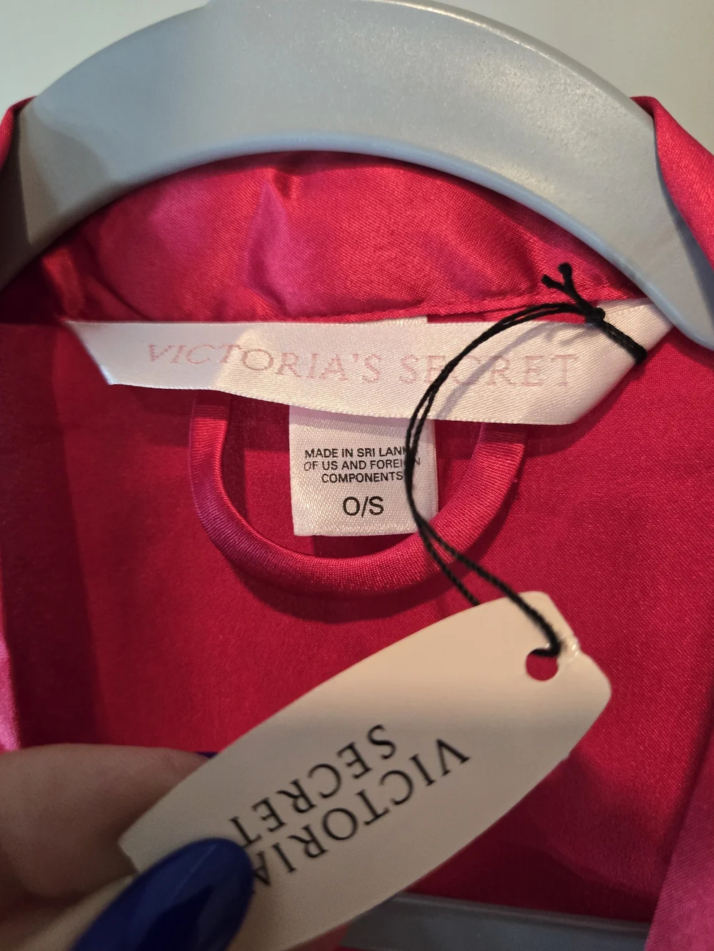 Victoria's Secret Satin Kimono Robe in Hot Pink